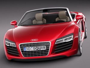 Audi R8 Spyder V10 2014 Model 3D