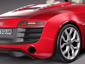 Audi R8 Spyder V10 2014 Model 3D