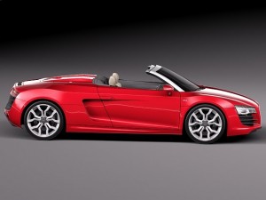 Audi R8 Spyder V10 2014 Model 3D