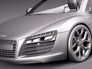 Audi R8 Spyder V10 2014 Model 3D