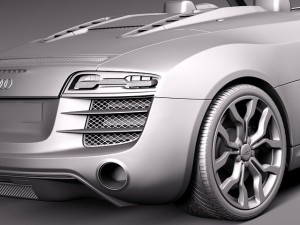 Audi R8 Spyder V10 2014 Model 3D