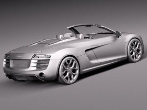 Audi R8 Spyder V10 2014 Model 3D