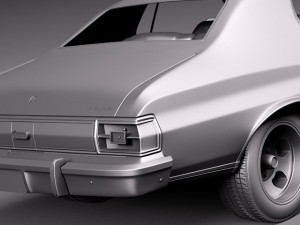 Gran Torino 1975 Starsky N Hutch Model 3D