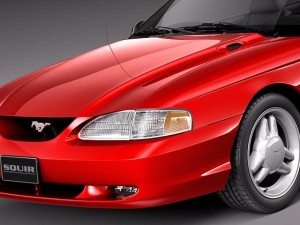Mustang Convertible 1994-1999 3D Модель