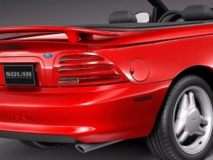 Mustang Convertible 1994-1999 3D Model