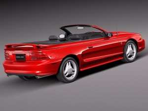 Mustang Convertible 1994-1999 3D Модель