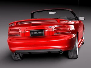 Mustang Convertible 1994-1999 3D Model