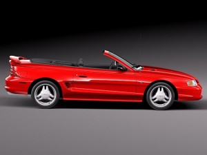 Mustang Convertible 1994-1999 3D Модель