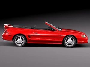 Mustang Convertible 1994-1999 3D Model