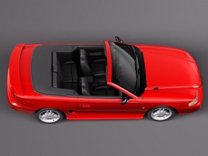 Mustang Convertible 1994-1999 3D Модель