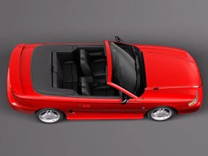 Mustang Convertible 1994-1999 3D Model