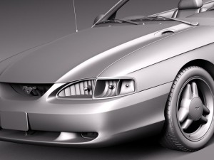 Mustang Convertible 1994-1999 3D Модель