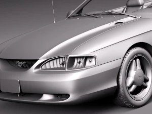 Mustang Convertible 1994-1999 3D Model
