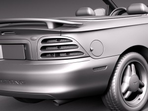 Mustang Convertible 1994-1999 3D Модель