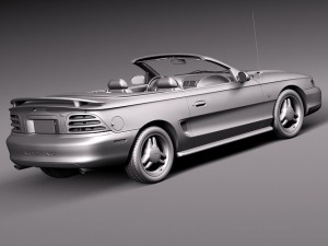 Mustang Convertible 1994-1999 3D Модель