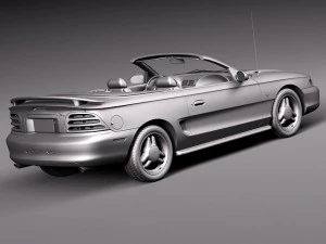 Mustang Convertible 1994-1999 3D Model