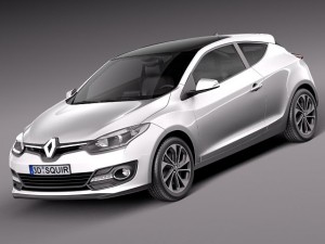Renault Megane 3-door 2014 3D Модель
