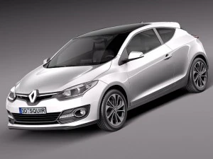 Renault Megane 3-door 2014 3D Model