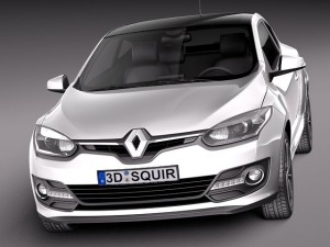 Renault Megane 3-door 2014 3D Model