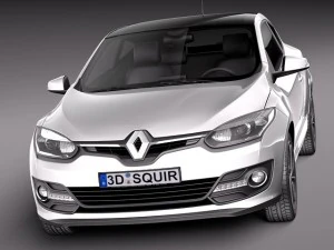 Renault Megane 3-door 2014 3D Model