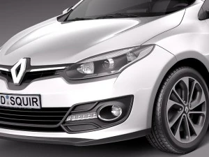 Renault Megane 3-door 2014 3D Model