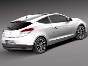 Renault Megane 3-door 2014 3D Model