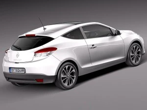 Renault Megane 3-door 2014 3D Model