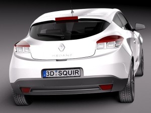 Renault Megane 3-door 2014 3D Model
