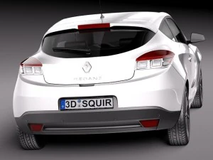 Renault Megane 3-door 2014 3D Model