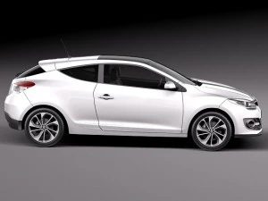 Renault Megane 3-door 2014 3D Model