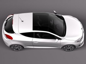 Renault Megane 3-door 2014 3D Model