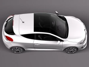 Renault Megane 3-door 2014 3D Model