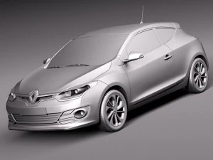 Renault Megane 3-door 2014 3D Model