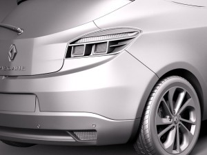 Renault Megane 3-door 2014 3D Model