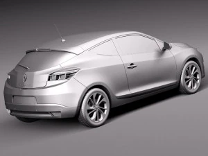 Renault Megane 3-door 2014 3D Model