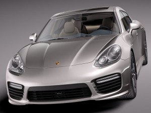 Porsche Panamera Turbo S 2014 3D 模型