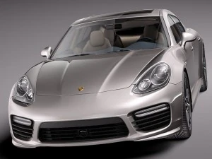 Porsche Panamera Turbo S 2014 3D Model