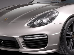 Porsche Panamera Turbo S 2014 3D 模型