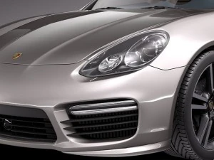 Porsche Panamera Turbo S 2014 3D Model