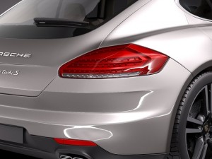 Porsche Panamera Turbo S 2014 3D 模型