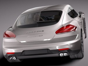 Porsche Panamera Turbo S 2014 3D 模型