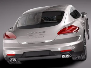 Porsche Panamera Turbo S 2014 3D Model
