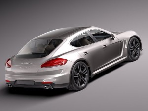 Porsche Panamera Turbo S 2014 3D 模型