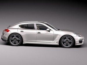 Porsche Panamera Turbo S 2014 3D 模型
