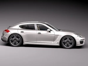 Porsche Panamera Turbo S 2014 3D Model