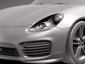 Porsche Panamera Turbo S 2014 3D Model