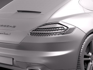 Porsche Panamera Turbo S 2014 3D 模型