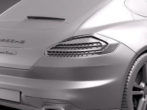 Porsche Panamera Turbo S 2014 3D Model