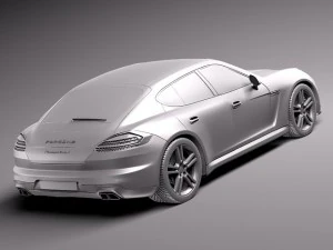 Porsche Panamera Turbo S 2014 3D Model