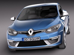 Renault Megane 3-door GT 2014 3D-Modell